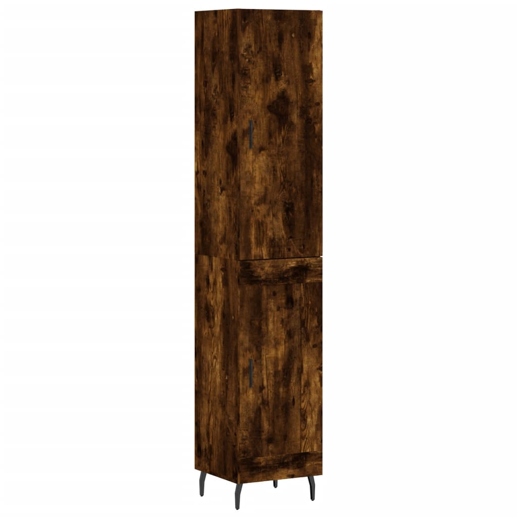 Credenza Rovere Fumo 34,5x34x180 cm in Legno Multistrato - homemem39