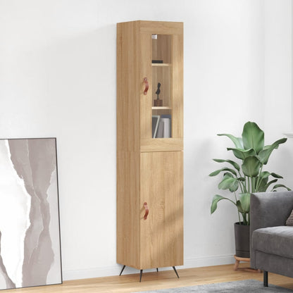 Credenza Rovere Sonoma 34,5x34x180 cm in Legno Multistrato - homemem39