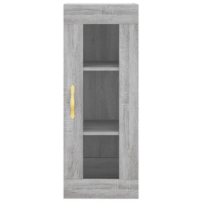 Credenza Grigio Sonoma 34,5x34x180 cm in Legno Multistrato - homemem39