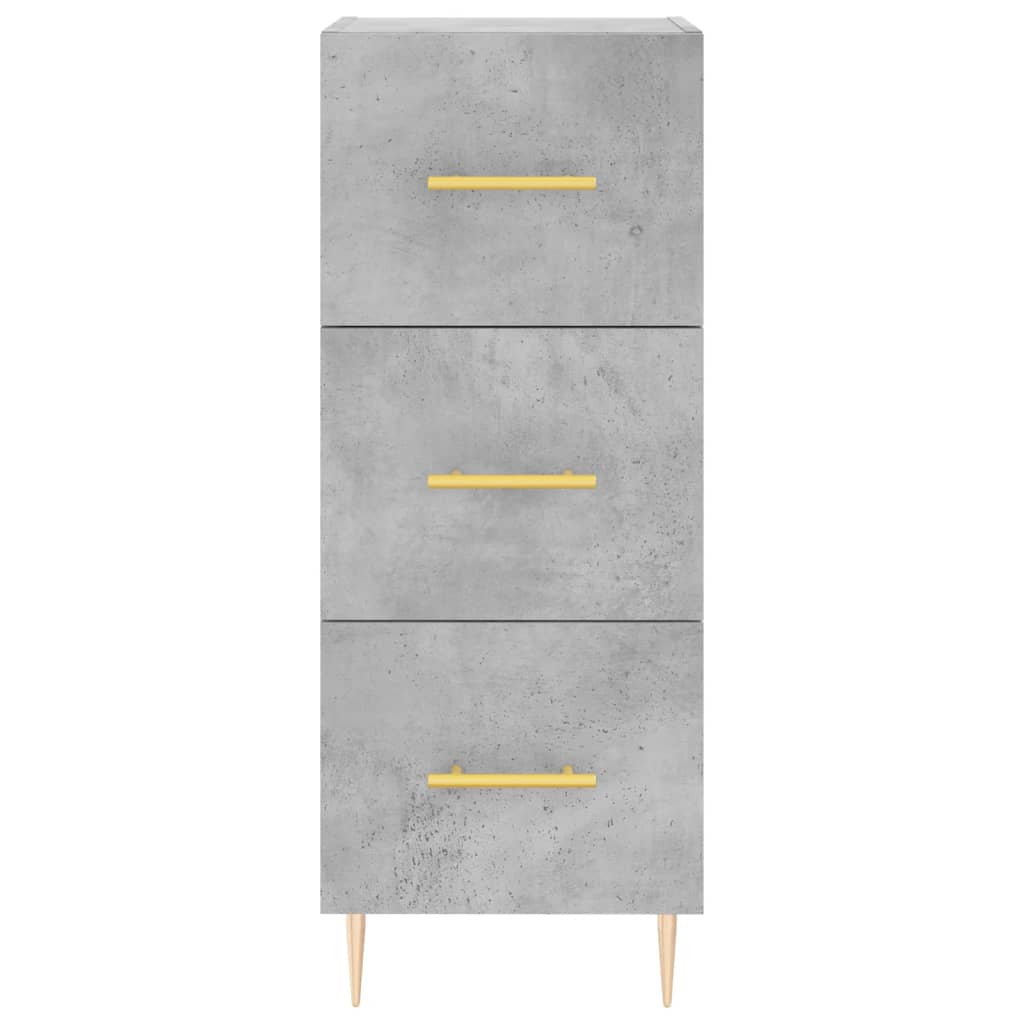 Credenza Grigio Cemento 34,5x34x180 cm in Legno Multistrato - homemem39