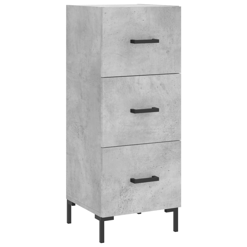 Credenza Grigio Cemento 34,5x34x180 cm in Legno Multistrato - homemem39