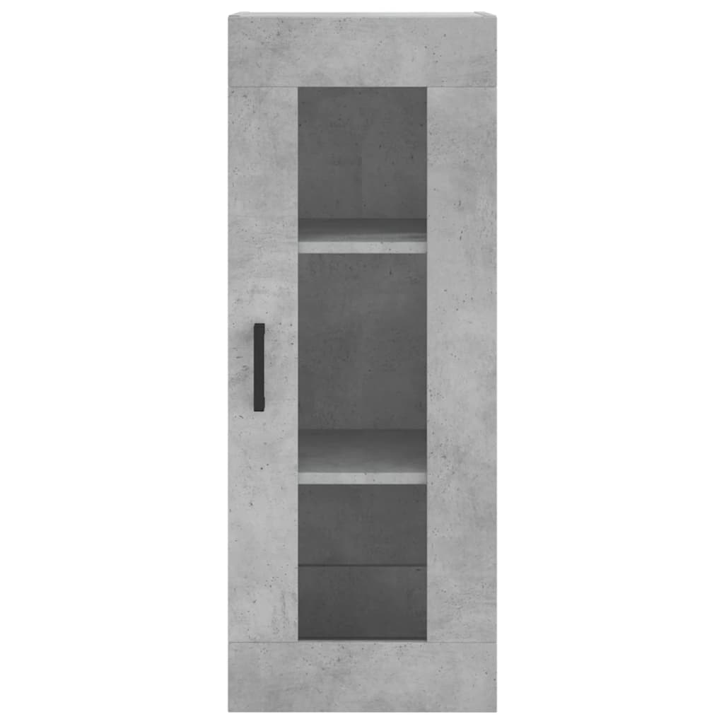 Credenza Grigio Cemento 34,5x34x180 cm in Legno Multistrato - homemem39