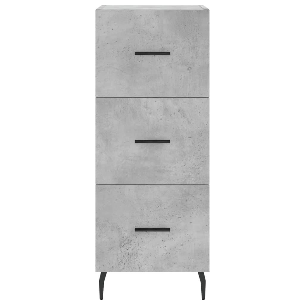 Credenza Grigio Cemento 34,5x34x180 cm in Legno Multistrato - homemem39