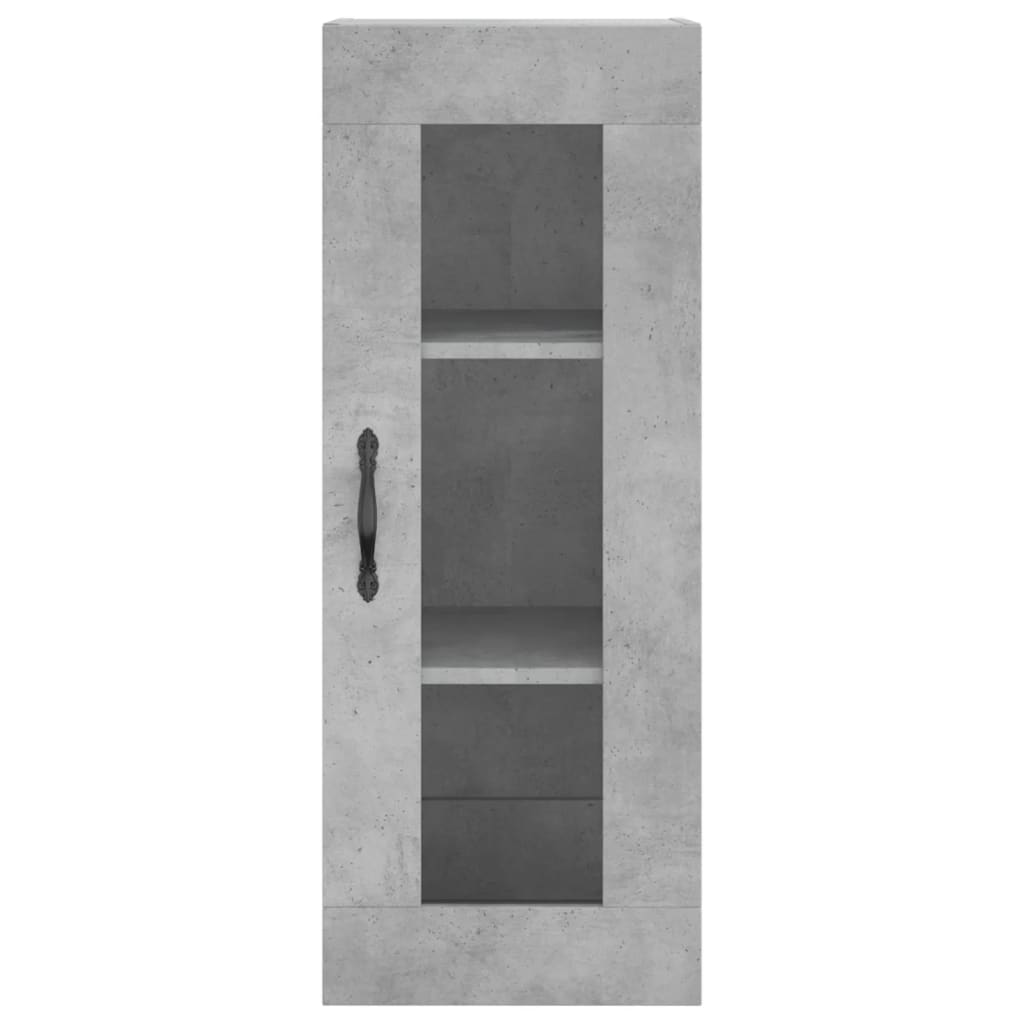 Credenza Grigio Cemento 34,5x34x180 cm in Legno Multistrato - homemem39