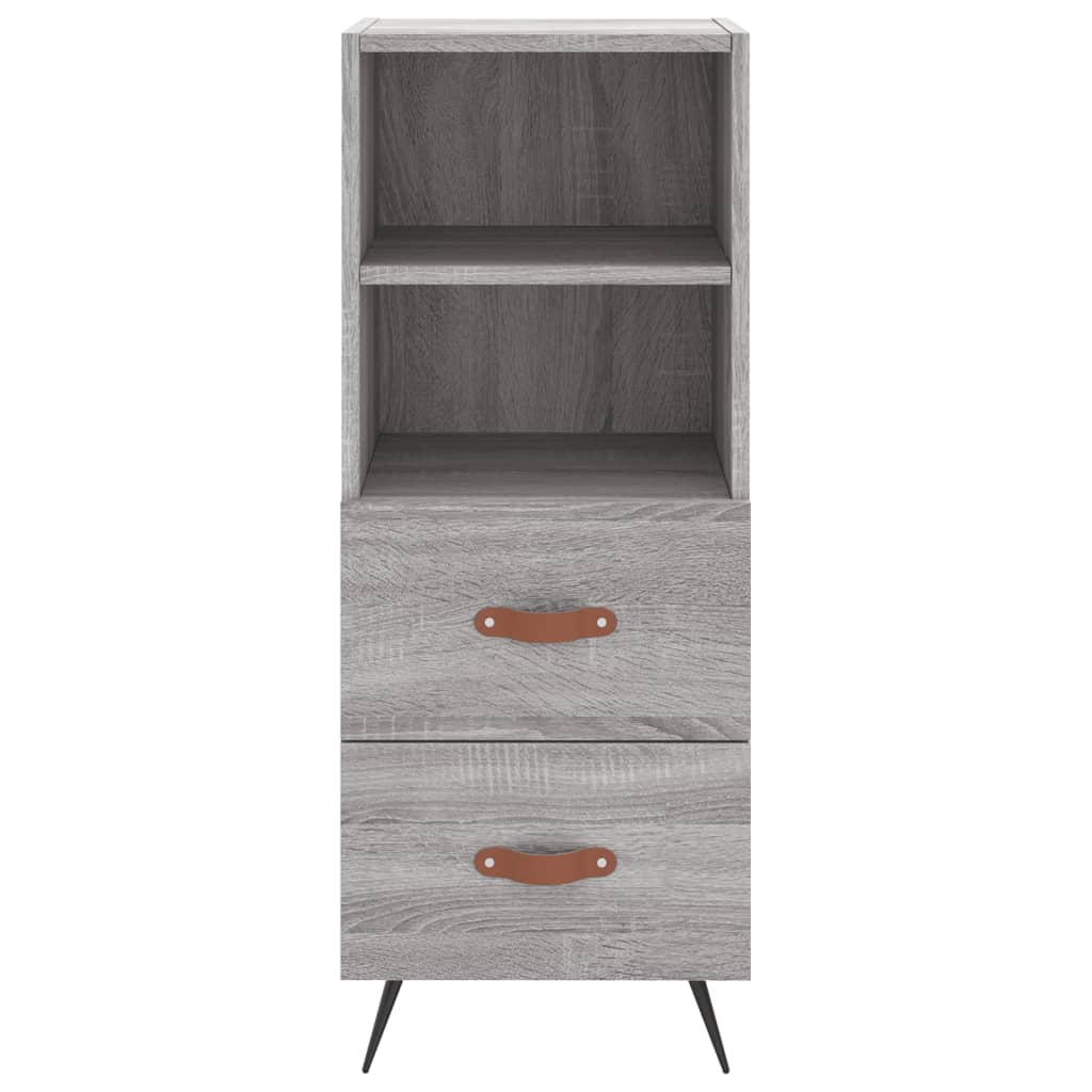 Credenza Grigio Sonoma 34,5x34x180 cm in Legno Multistrato - homemem39