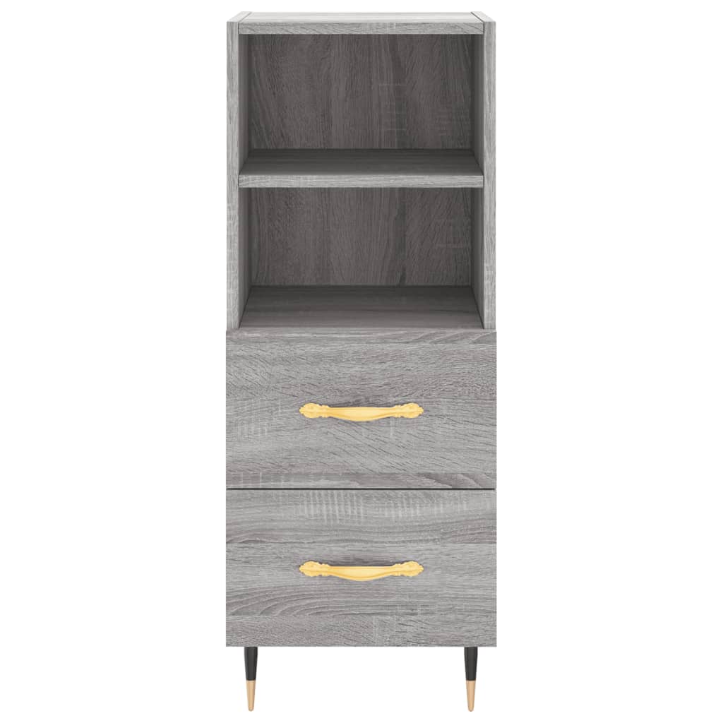 Credenza Grigio Sonoma 34,5x34x180 cm in Legno Multistrato - homemem39