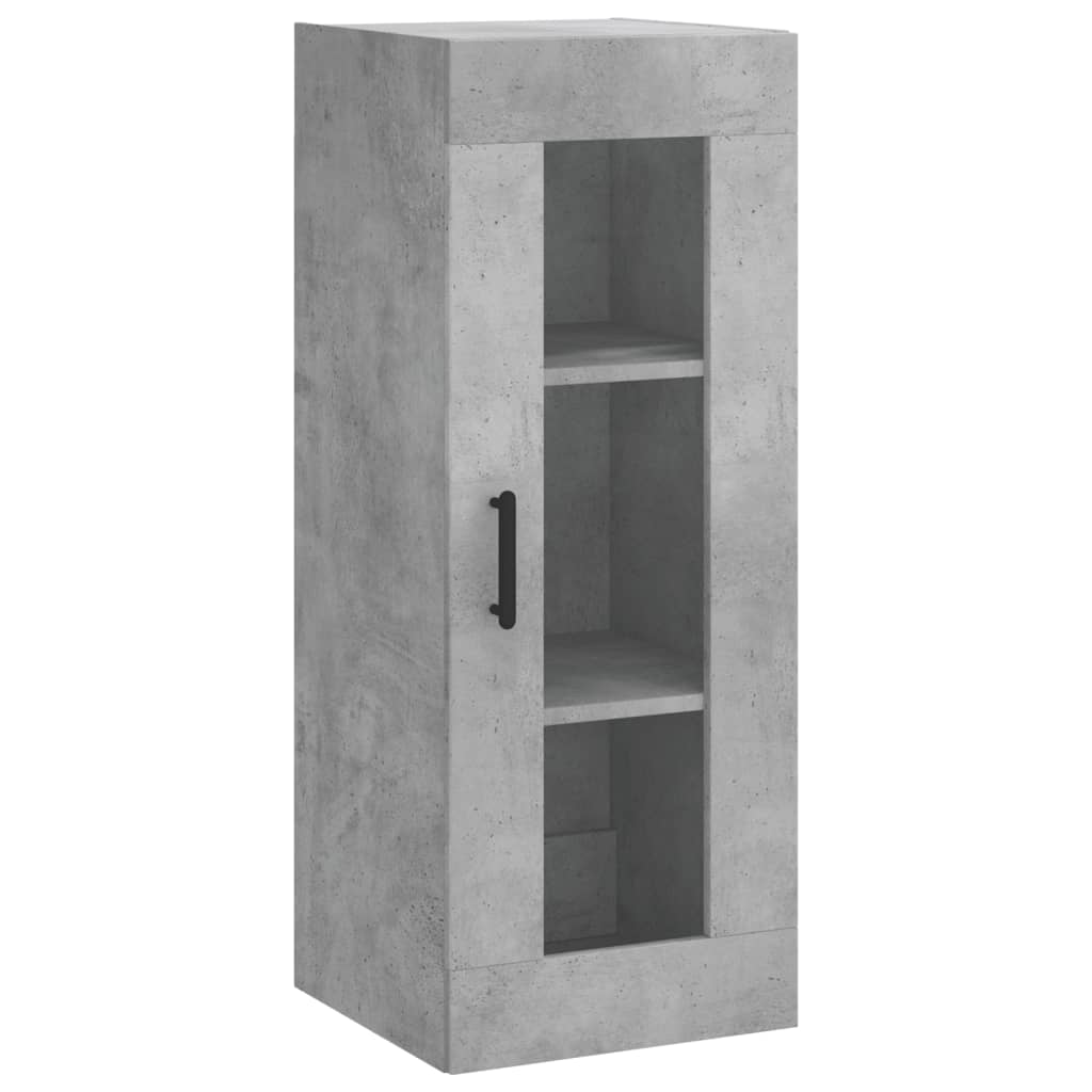 Credenza Grigio Cemento 34,5x34x180 cm in Legno Multistrato - homemem39