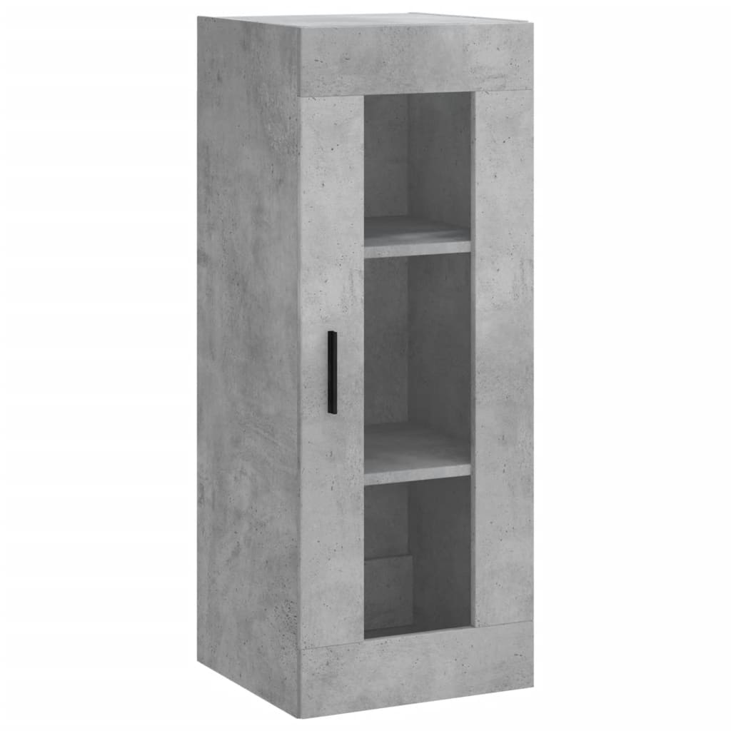 Credenza Grigio Cemento 34,5x34x180 cm in Legno Multistrato - homemem39