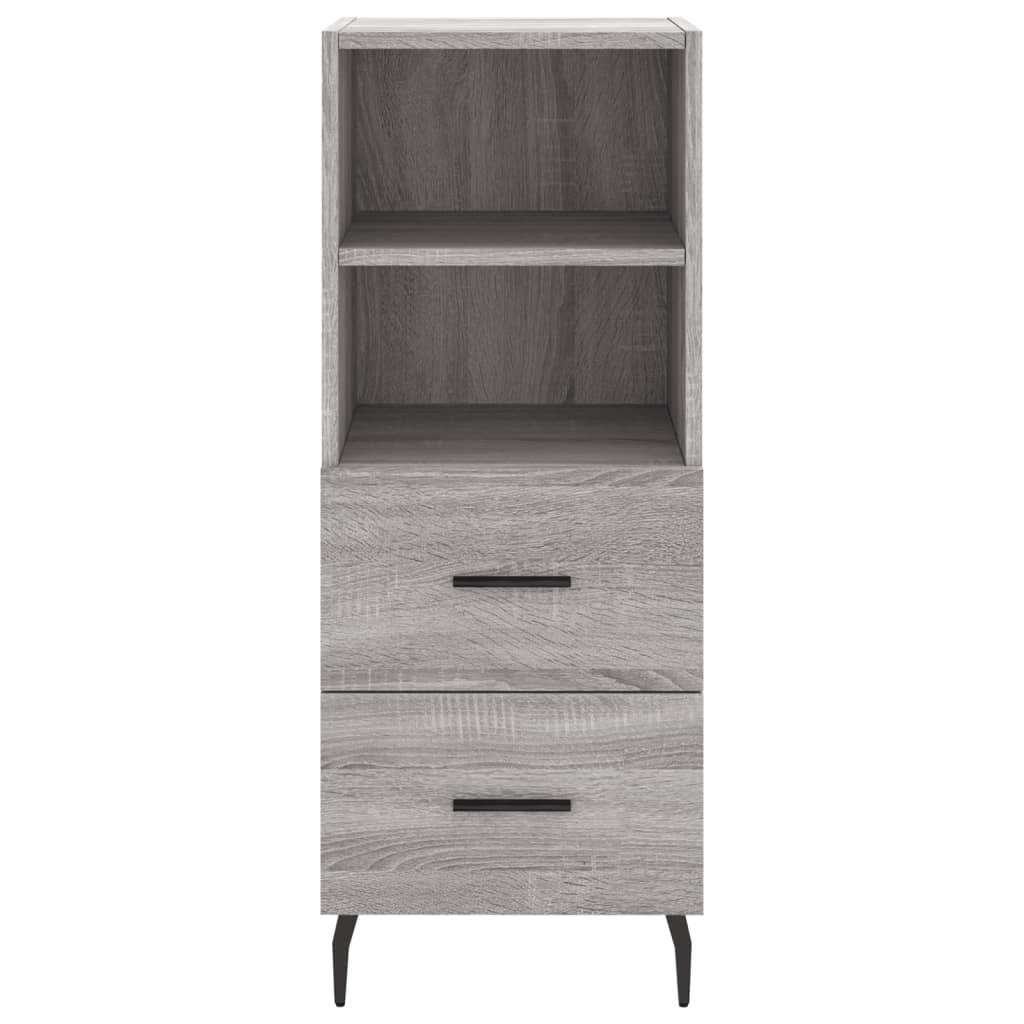 Credenza Grigio Sonoma 34,5x34x180 cm in Legno Multistrato - homemem39