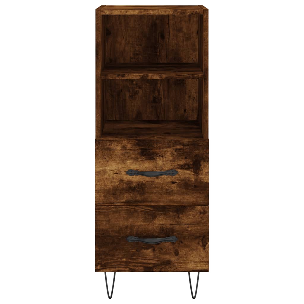 Credenza Rovere Fumo 34,5x34x180 cm in Legno Multistrato - homemem39