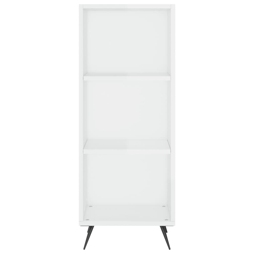 Credenza 34,5x34x180 cm in Legno Multistrato Bianco Lucido - homemem39