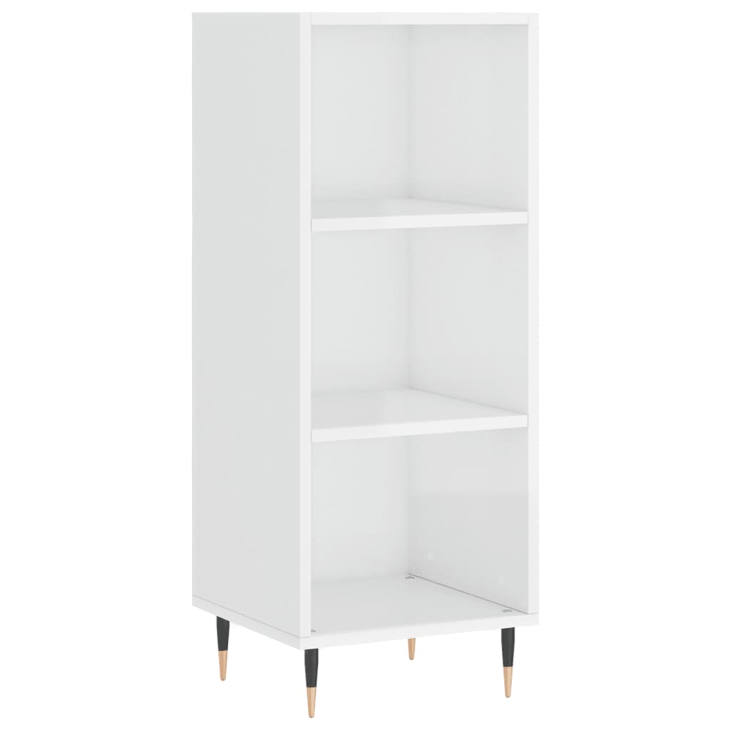 Credenza 34,5x34x180 cm in Legno Multistrato Bianco Lucido - homemem39