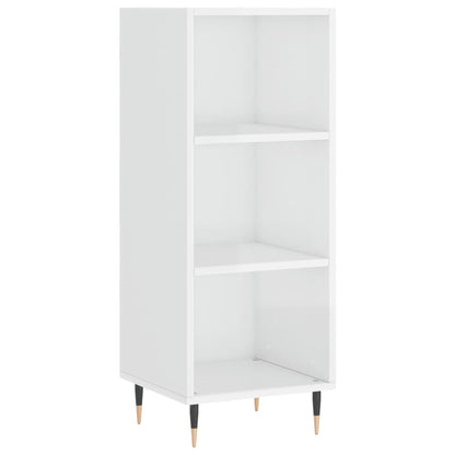 Credenza 34,5x34x180 cm in Legno Multistrato Bianco Lucido - homemem39