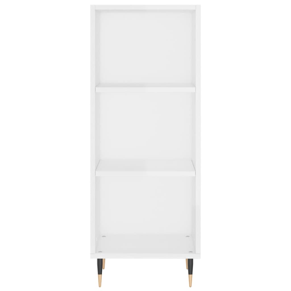 Credenza 34,5x34x180 cm in Legno Multistrato Bianco Lucido - homemem39