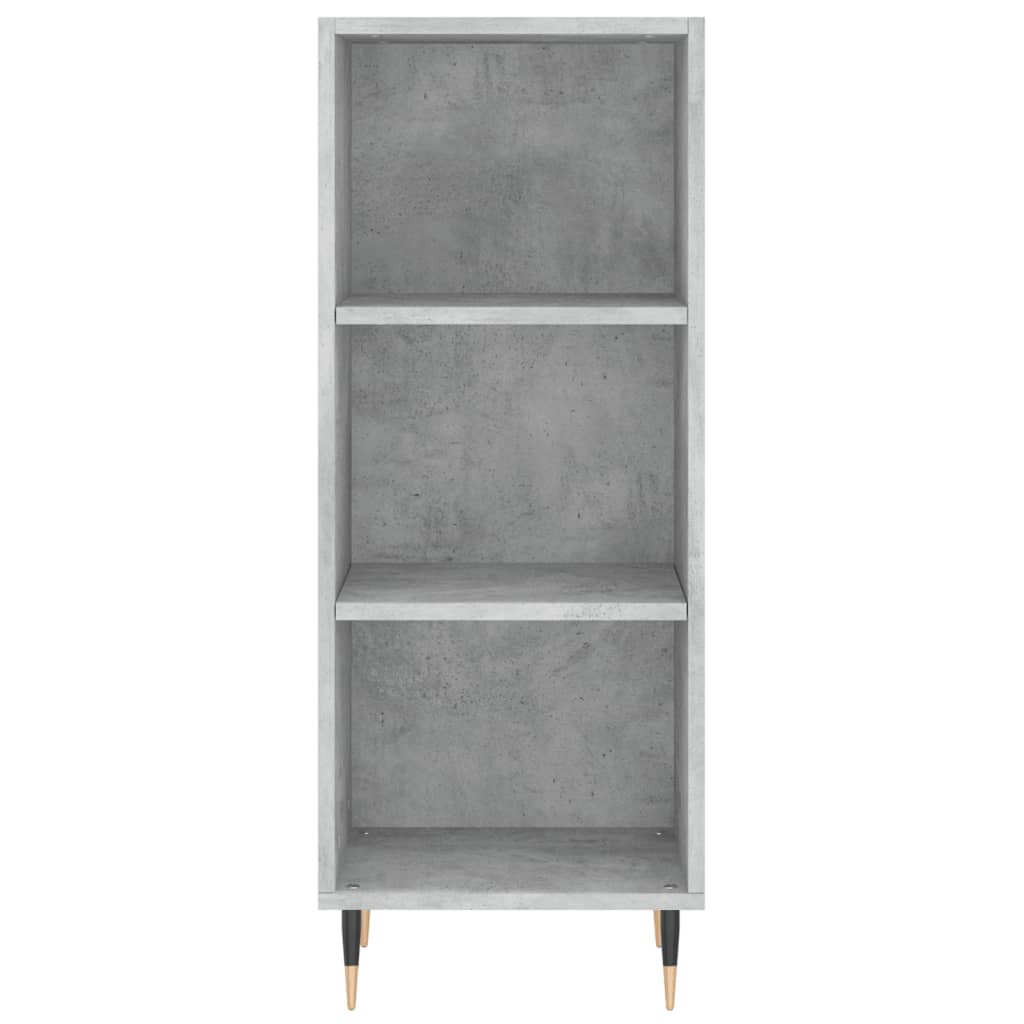 Credenza Grigio Cemento 34,5x34x180 cm in Legno Multistrato - homemem39