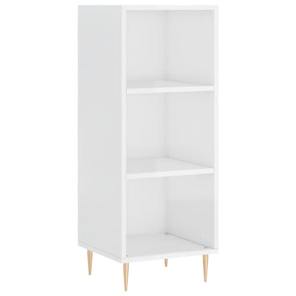 Credenza 34,5x34x180 cm in Legno Multistrato Bianco Lucido - homemem39