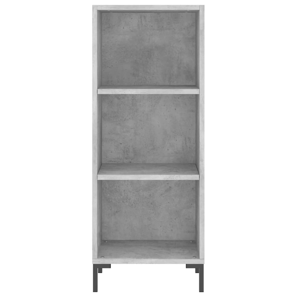 Credenza Grigio Cemento 34,5x34x180 cm in Legno Multistrato - homemem39