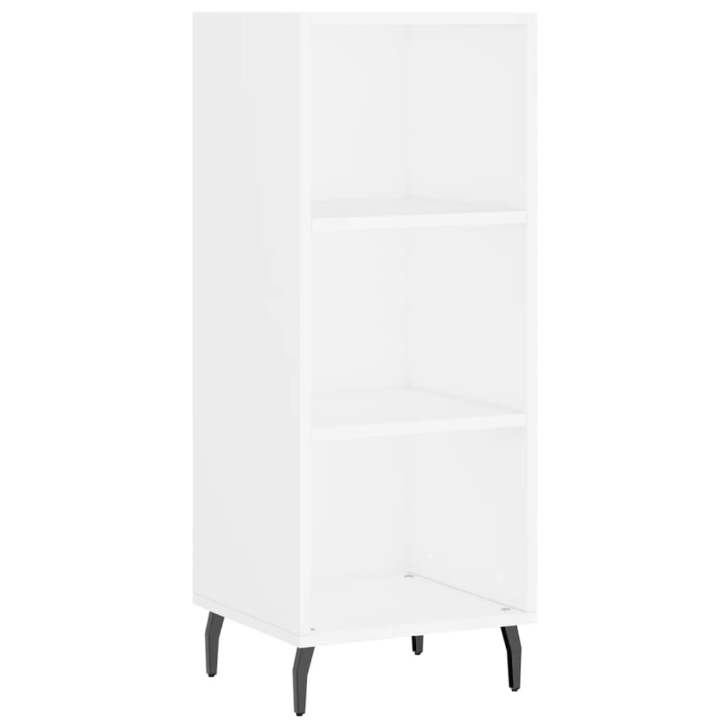 Credenza Bianca 34,5x34x180 cm in Legno Multistrato - homemem39