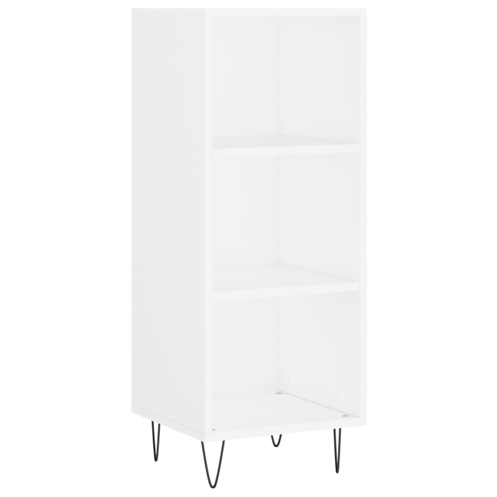 Credenza 34,5x34x180 cm in Legno Multistrato Bianco Lucido - homemem39