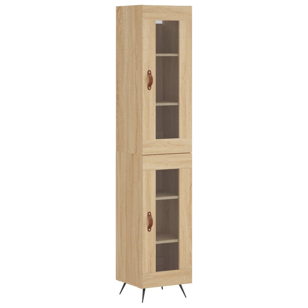 Credenza Rovere Sonoma 34,5x34x180 cm in Legno Multistrato - homemem39