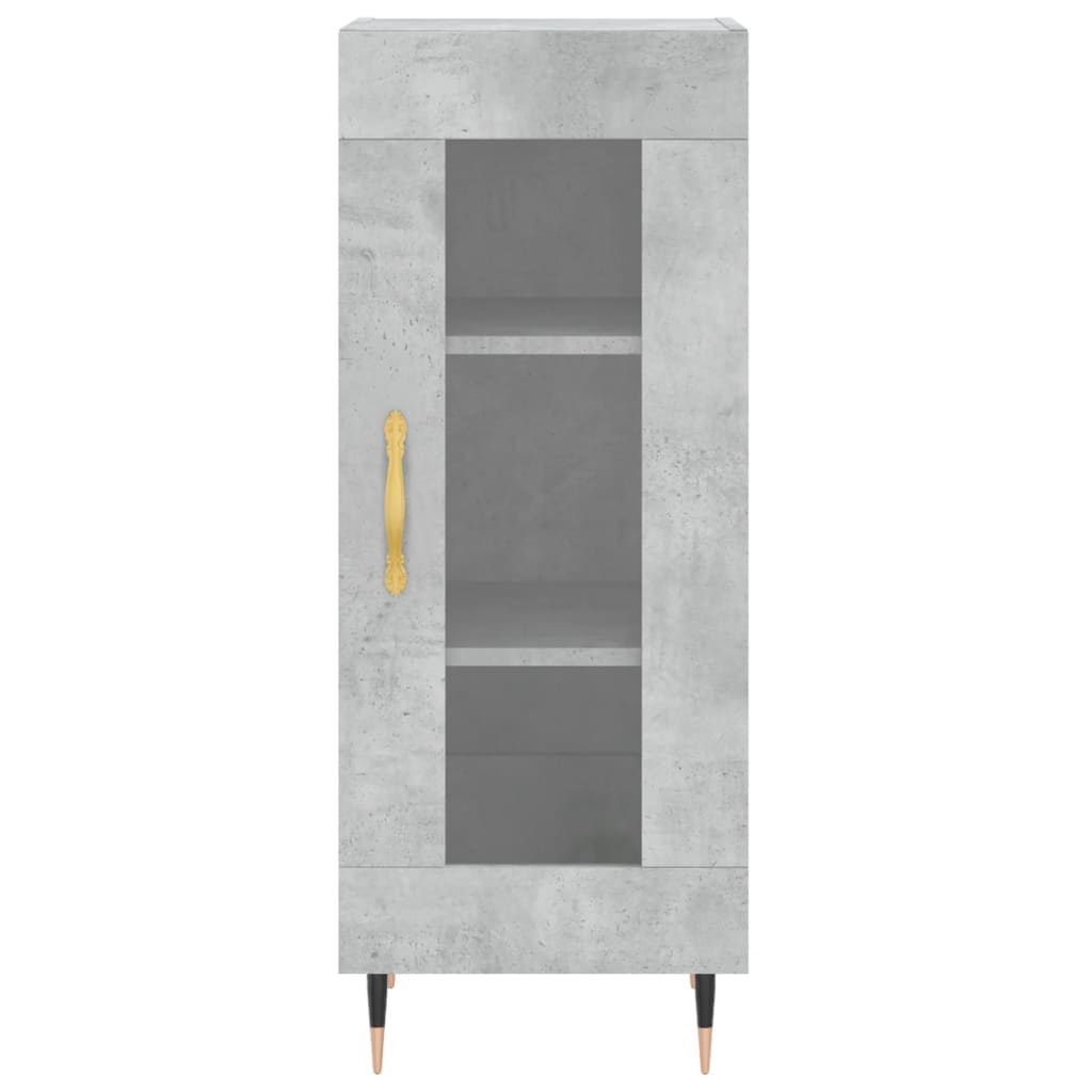 Credenza Grigio Cemento 34,5x34x180 cm in Legno Multistrato - homemem39