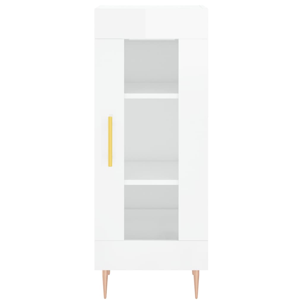 Credenza 34,5x34x180 cm in Legno Multistrato Bianco Lucido - homemem39