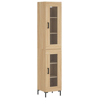 Credenza Rovere Sonoma 34,5x34x180 cm in Legno Multistrato - homemem39