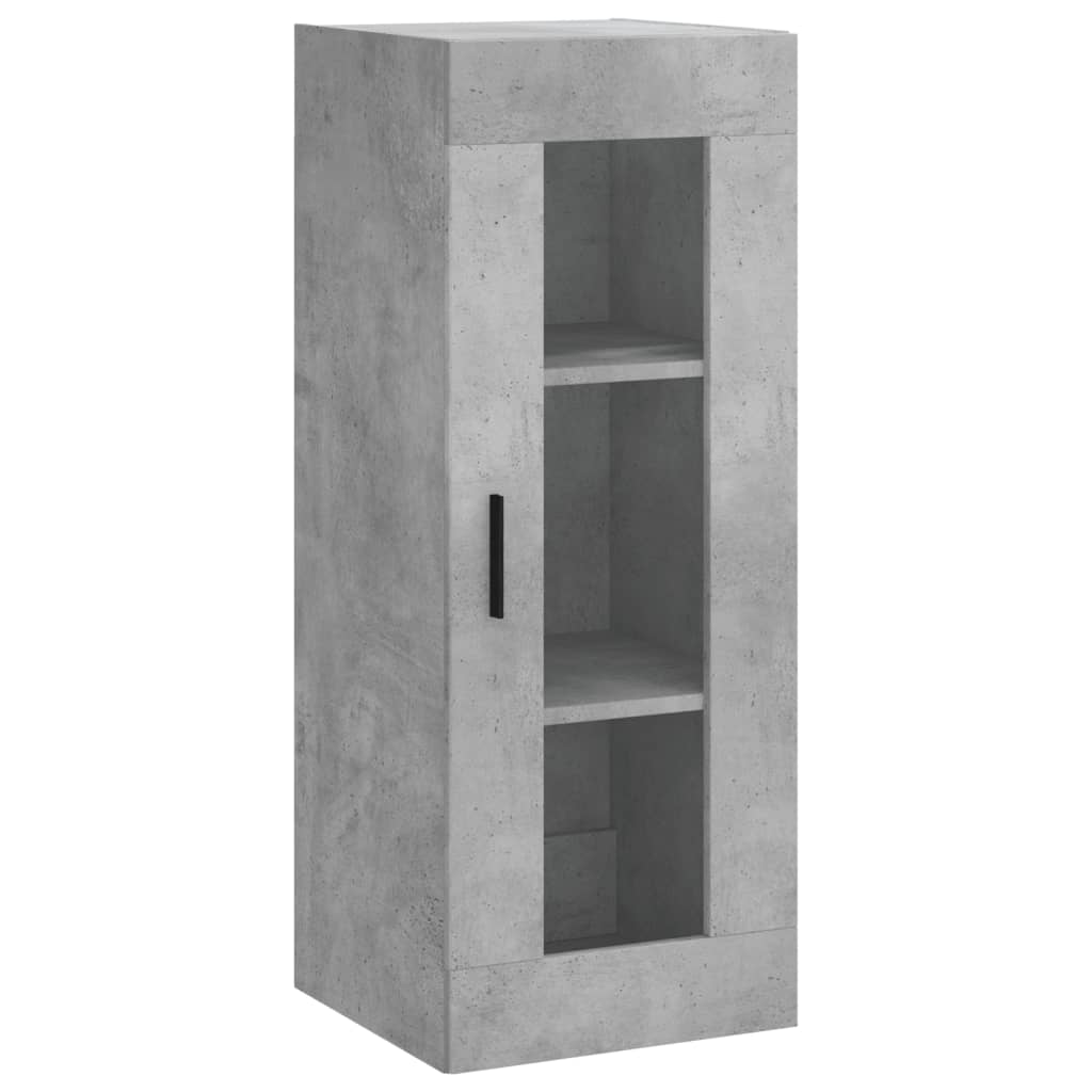 Credenza Grigio Cemento 34,5x34x180 cm in Legno Multistrato - homemem39