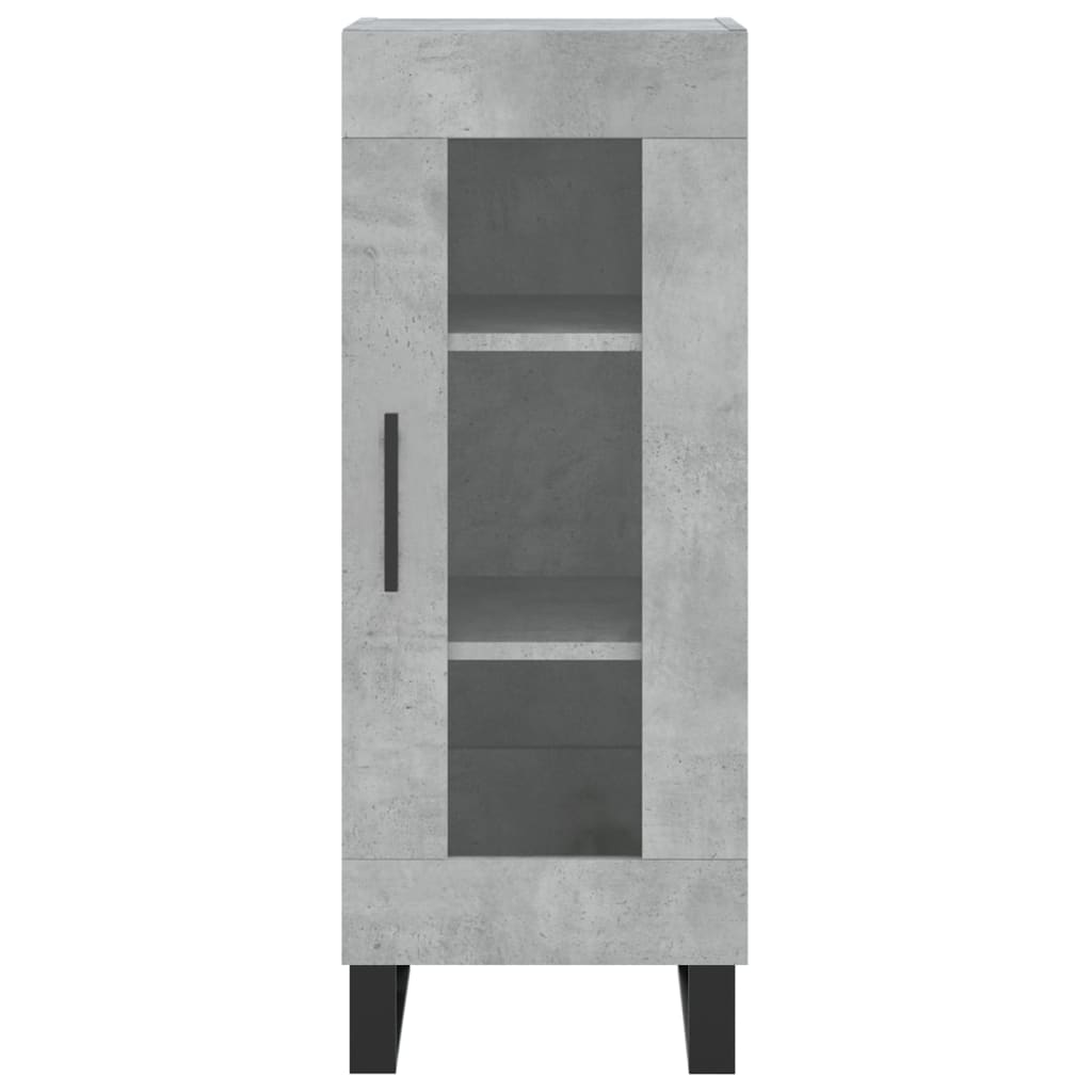 Credenza Grigio Cemento 34,5x34x180 cm in Legno Multistrato - homemem39