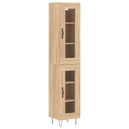 Credenza Rovere Sonoma 34,5x34x180 cm in Legno Multistrato - homemem39