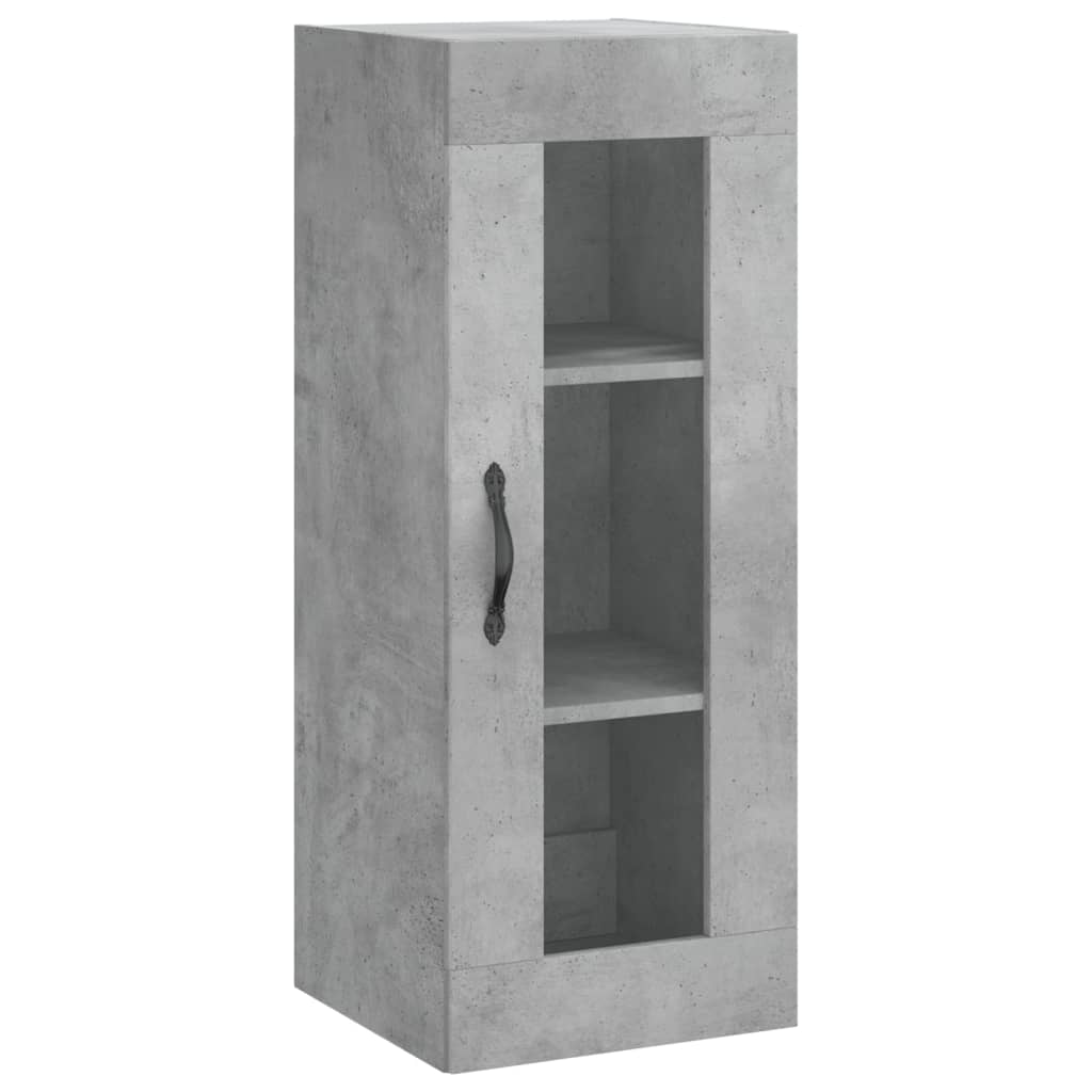 Credenza Grigio Cemento 34,5x34x180 cm in Legno Multistrato - homemem39