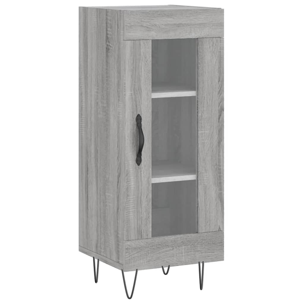 Credenza Grigio Sonoma 34,5x34x180 cm in Legno Multistrato - homemem39