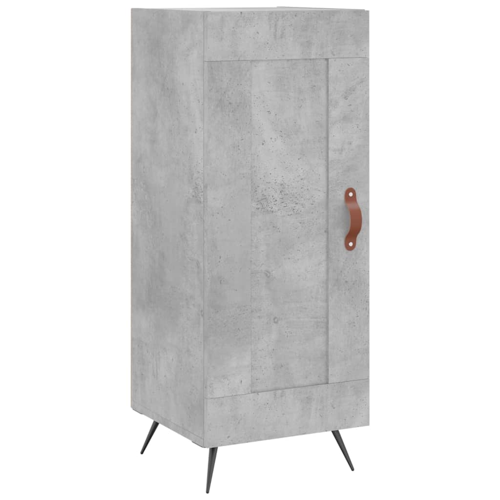 Credenza Grigio Cemento 34,5x34x180 cm in Legno Multistrato - homemem39