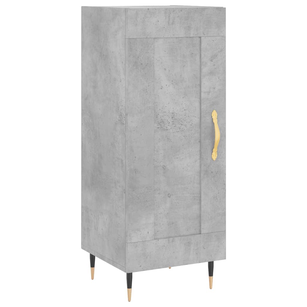 Credenza Grigio Cemento 34,5x34x180 cm in Legno Multistrato - homemem39