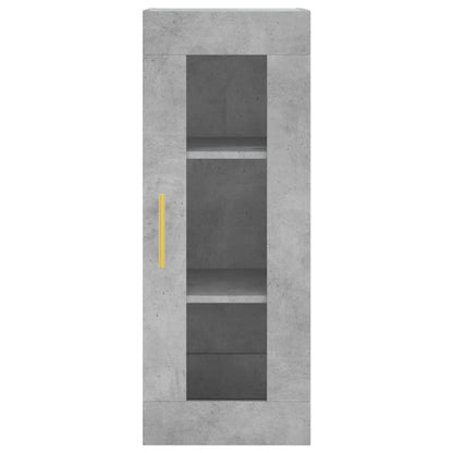 Credenza Grigio Cemento 34,5x34x180 cm in Legno Multistrato - homemem39