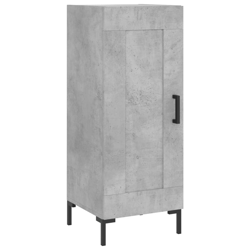 Credenza Grigio Cemento 34,5x34x180 cm in Legno Multistrato - homemem39