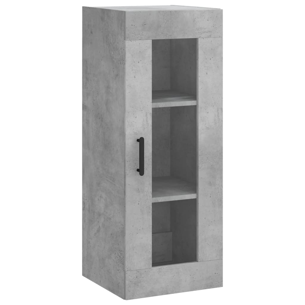 Credenza Grigio Cemento 34,5x34x180 cm in Legno Multistrato - homemem39