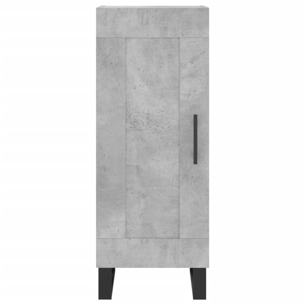 Credenza Grigio Cemento 34,5x34x180 cm in Legno Multistrato - homemem39