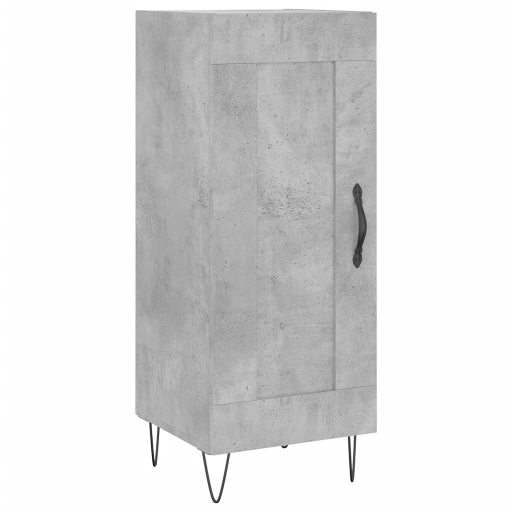 Credenza Grigio Cemento 34,5x34x180 cm in Legno Multistrato - homemem39