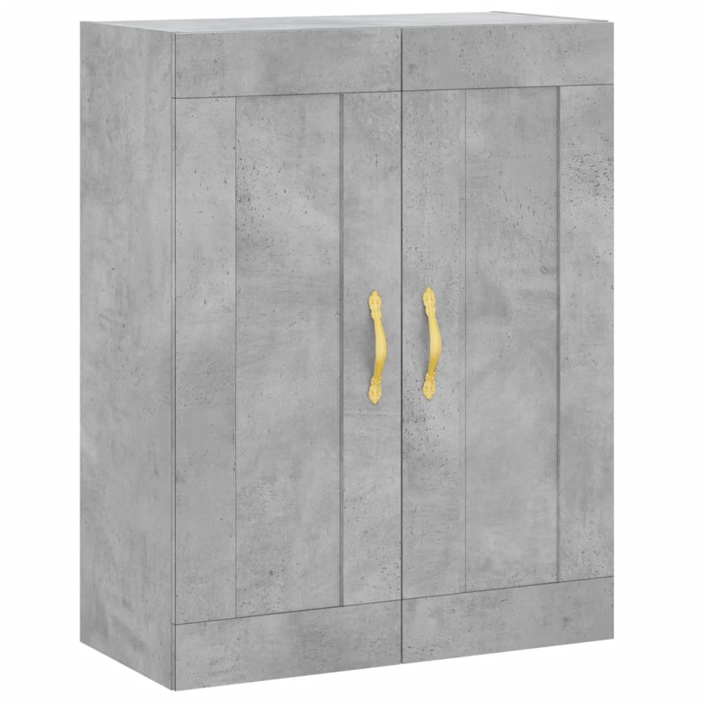 Credenza Grigio Cemento 69,5x34x180 cm in Legno Multistrato - homemem39