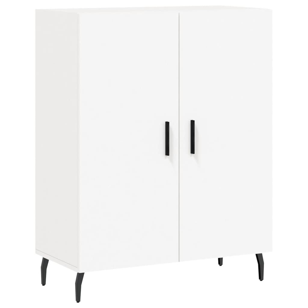 Credenza Bianca 69,5x34x180 cm in Legno Multistrato - homemem39