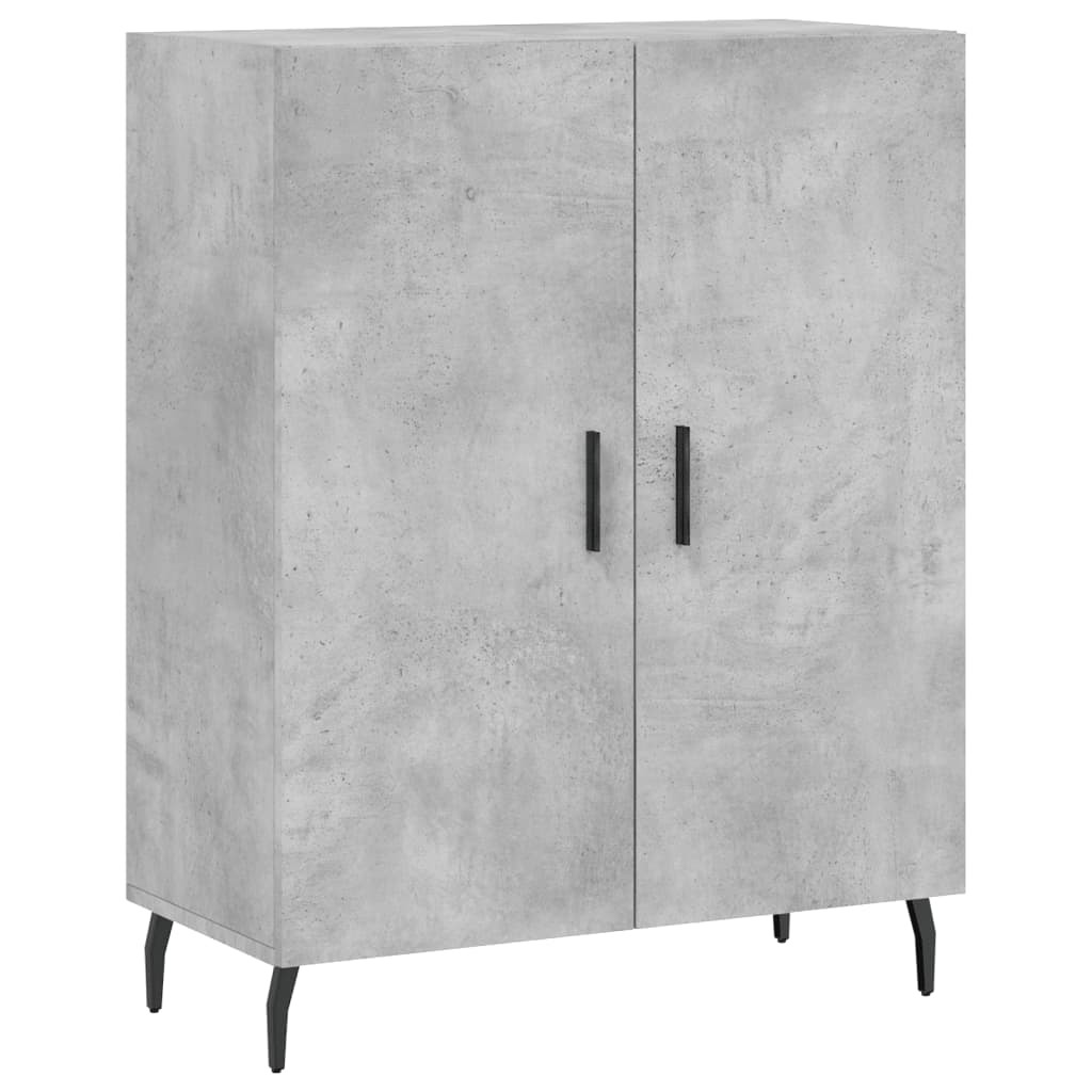 Credenza Grigio Cemento 69,5x34x180 cm in Legno Multistrato - homemem39