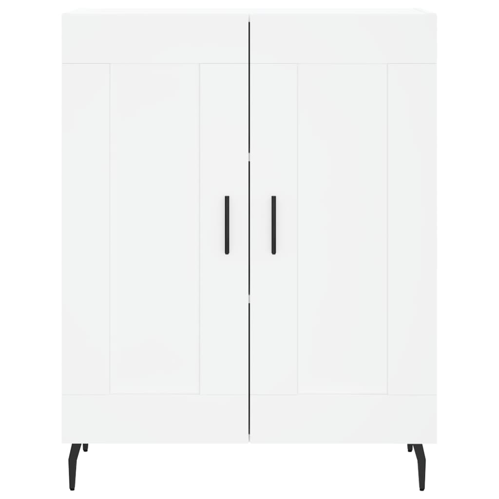 Credenza Bianca 69,5x34x180 cm in Legno Multistrato - homemem39