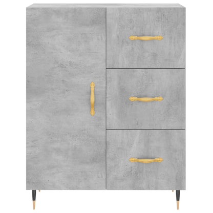 Credenza Grigio Cemento 69,5x34x180 cm in Legno Multistrato - homemem39