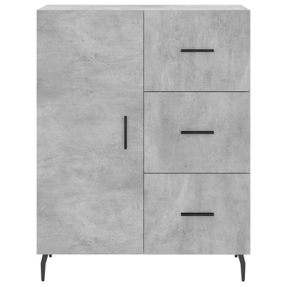 Credenza Grigio Cemento 69,5x34x180 cm in Legno Multistrato - homemem39