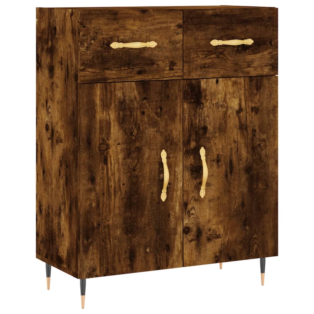 Credenza Rovere Fumo  69,5x34x180 cm in Legno Multistrato - homemem39