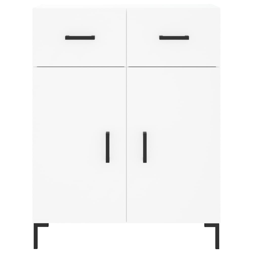 Credenza Bianca 69,5x34x180 cm in Legno Multistrato - homemem39