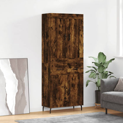 Credenza Rovere Fumo  69,5x34x180 cm in Legno Multistrato - homemem39