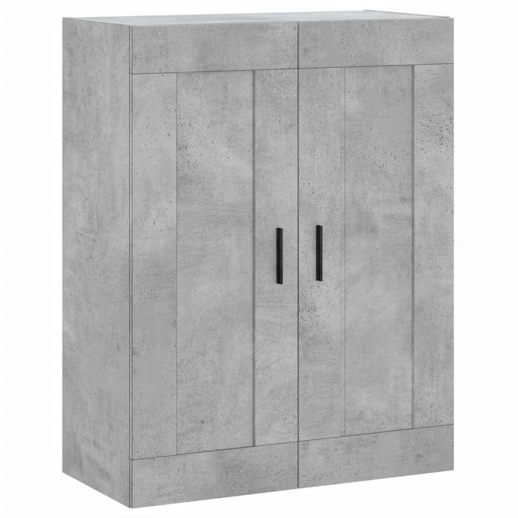 Credenza Grigio Cemento 69,5x34x180 cm in Legno Multistrato - homemem39