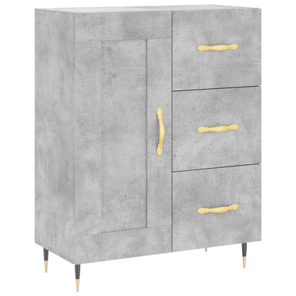 Credenza Grigio Cemento 69,5x34x180 cm in Legno Multistrato - homemem39